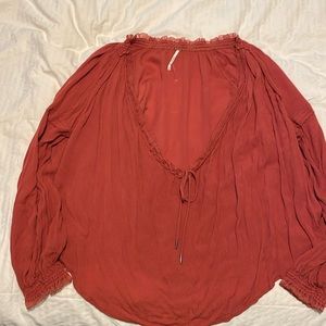 Free People Burnt Red/Orange Tunic